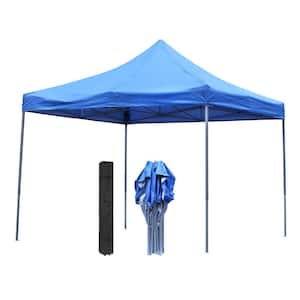 10 ft. x 10 ft. Blue Outdoor Patio Canopy Tent