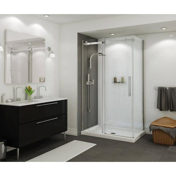 MAAX B3 Base 48 in. x 34 in. Single Threshold Shower Base in White