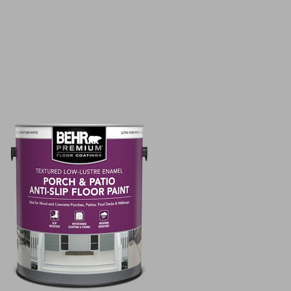 BEHR PREMIUM 1 gal. #780F-4 Sparrow Textured Low-Lustre Enamel Interior/Exterior Porch and Patio Anti-Slip Floor Paint