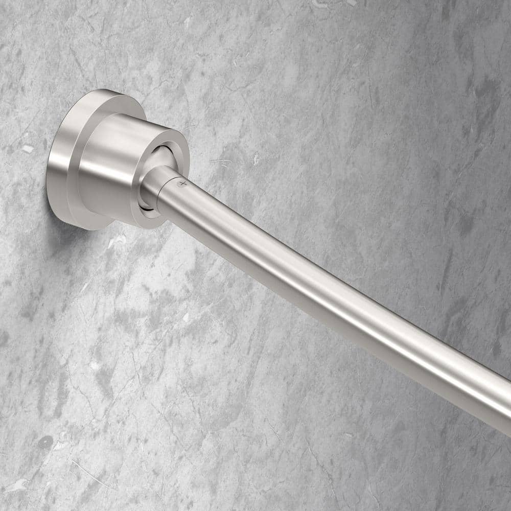 Minimalist 72" Adjustable Curved Fixed Shower Curtain Rod