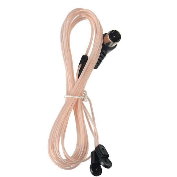 EKIEUDL FM Antenna Dipole Indoor 75 Ohm with F Type Male Connector for Stereo Receiver Yamaha Sony Bose (1-Pack)