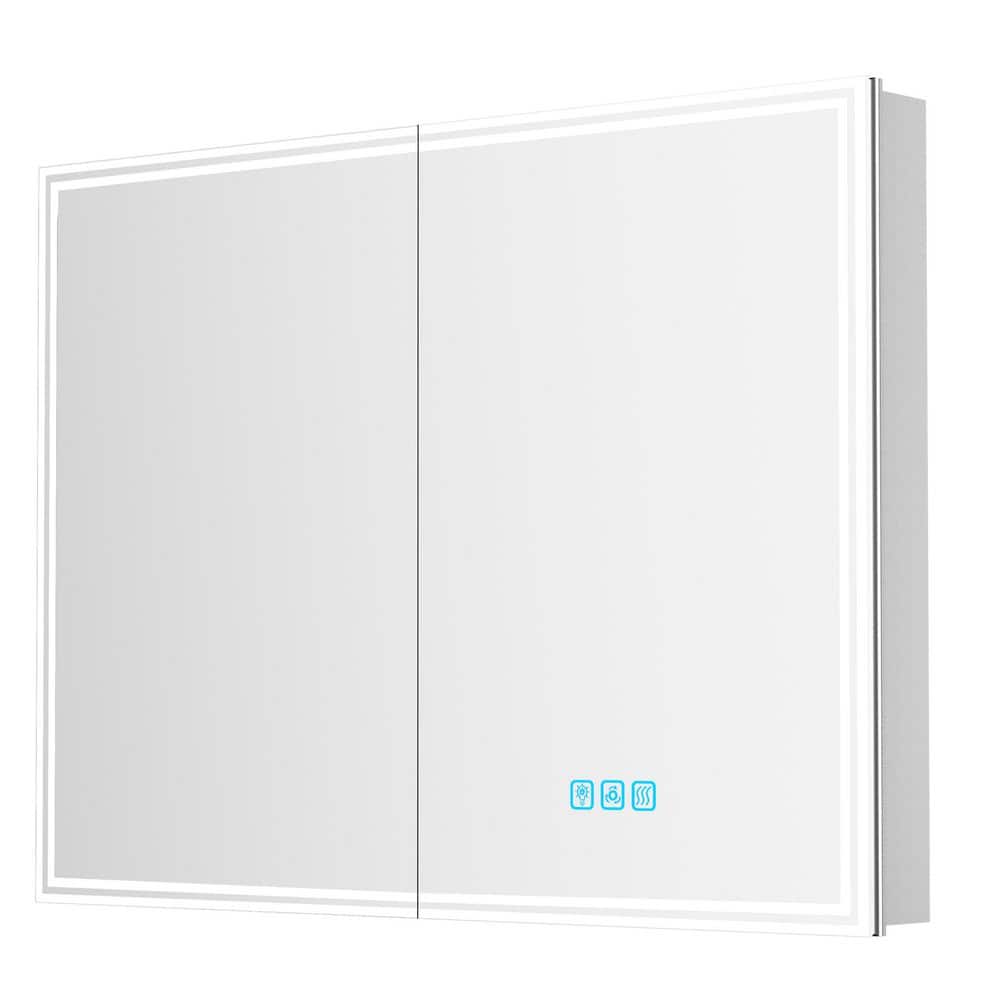 48 in. W x 36 in. H Rectangular Aluminum Medicine Cabinet with Mirror, Dimmable, Flowing Light, Anti-fog price history on PriceWatchPro