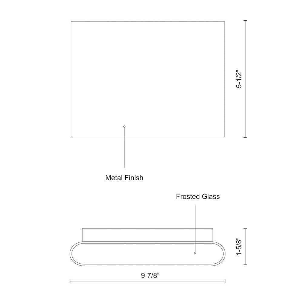 Talis Minimalist Black Aluminum LED Wall Sconce