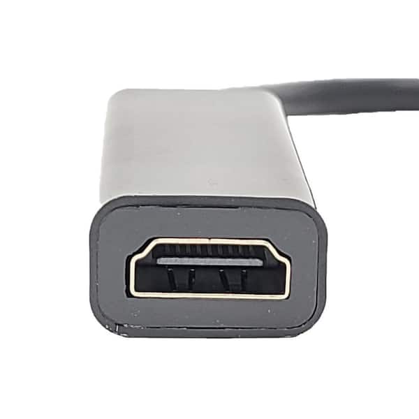 QVS USB Type-C/Thunderbolt 3 to HDMI Video Converter Cable - 6ft (Black) -  Micro Center