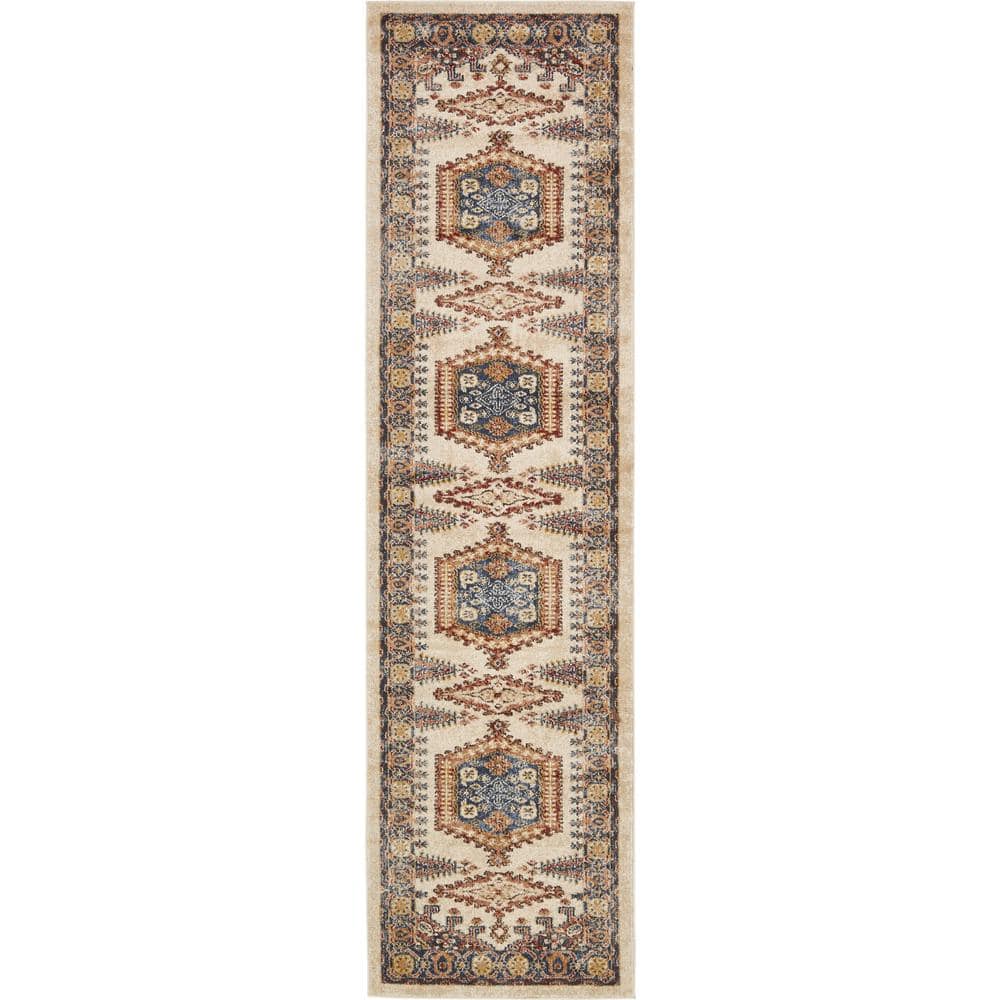 Unique Loom Utopia Larissa Beige 2' 7 x 10' 0 Runner Rug