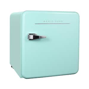 17.5 in. 1.6 cu. ft. Retro Mini Refrigerator in Mint Green, Without Freezer