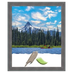 Dixie Grey Rustic Wood Picture Frame Opening Size 18 x 22 in.