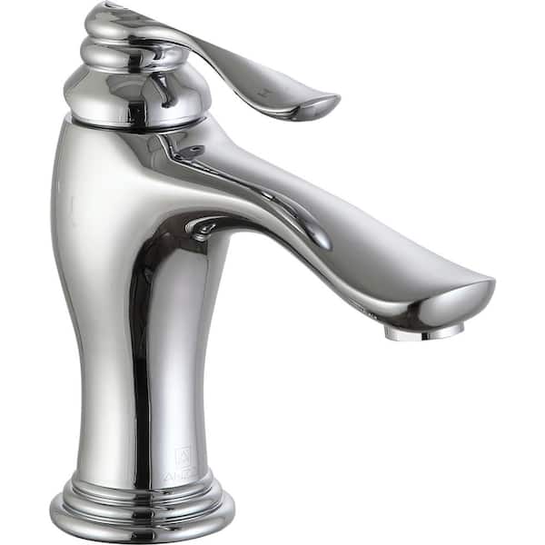 ANZZI Anfore Single Hole Single-Handle Bathroom Faucet in Polished Chrome