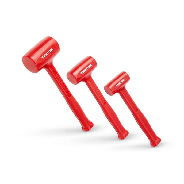 TEKTON 13, 21, 39 oz. Dead Blow Hammer Set (3-Piece)