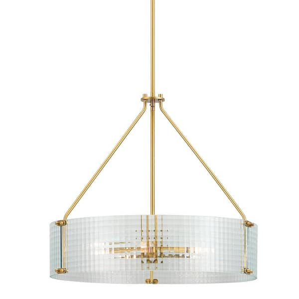 Home Decorators Collection Westlyn 5-Light Brushed Brass Chandelier