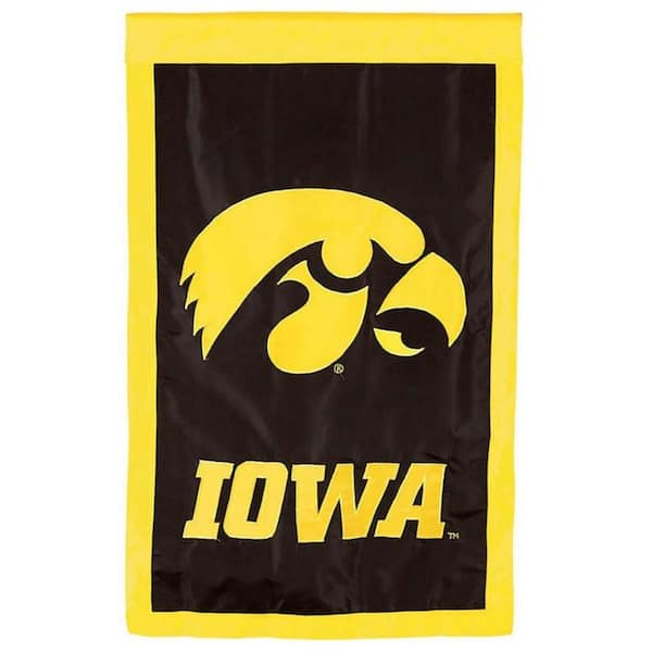 Fan Essentials NCAA 1 ft. x 1-1/2 ft. University of Iowa 2-Sided Garden Flag