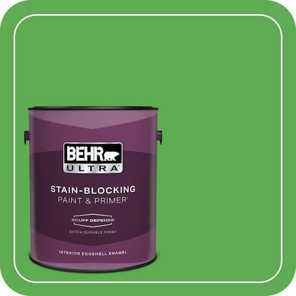 BEHR ULTRA 1 gal. #440B-6 Barnyard Grass Extra Durable Eggshell Enamel Interior Paint & Primer