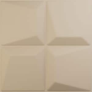 19 5/8 in. x 19 5/8 in. Tellson EnduraWall Decorative 3D Wall Panel, Smokey Beige (12-Pack for 32.04 Sq. Ft.)