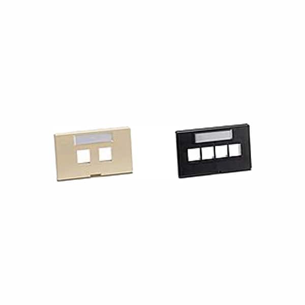 Leviton White 1-Gang Audio/Video Wall Plate (1-Pack)