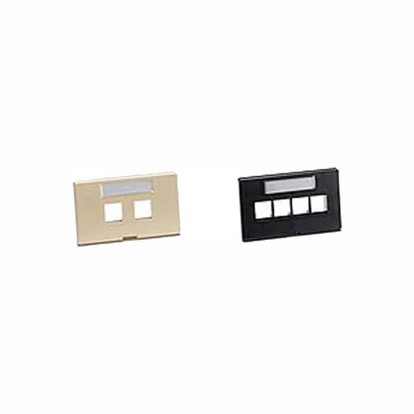 Leviton White 1-Gang Audio/Video Wall Plate (1-Pack) 49910-HW2
