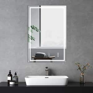 36 in. W x 24 in. H Rectangular Framed LED Antifog High Lumen Wall Mount Bathroom Vanity Mirror with Memory Function