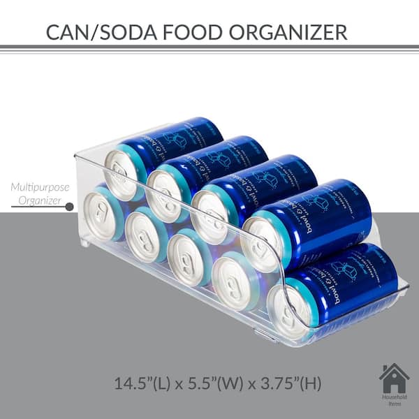 1pc Clear Can Organizer For Pantry - Soda Can, Food, Soup Storage