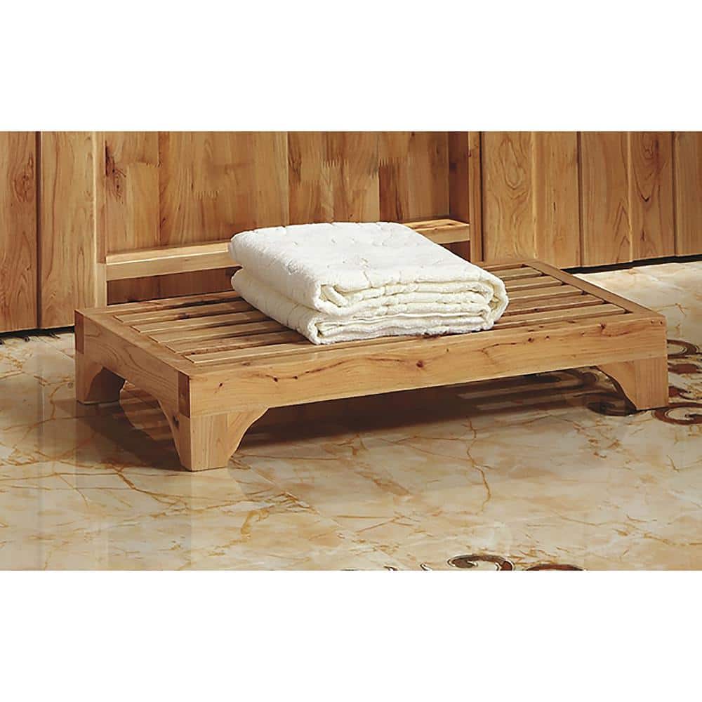 Natural Cedar Wood 24" Multi-Purpose Stepping Stool