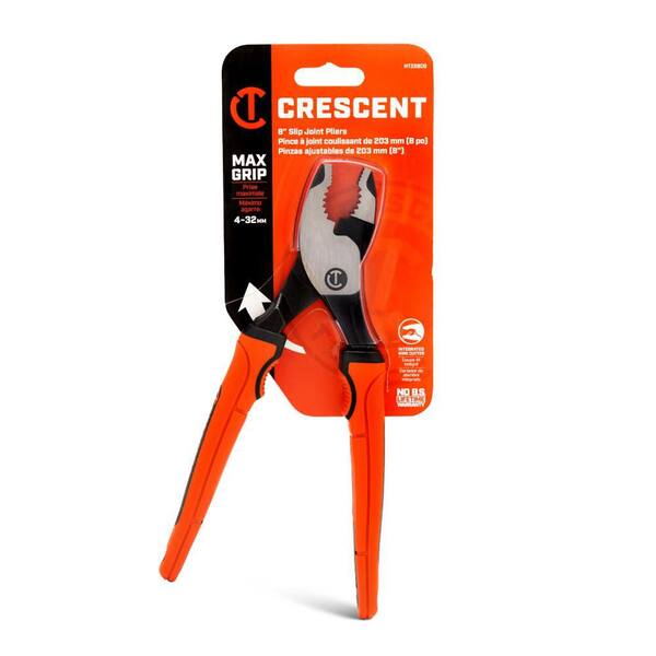 Crescent Z2 8 in. Slip Joint Pliers with Dual Material Grips