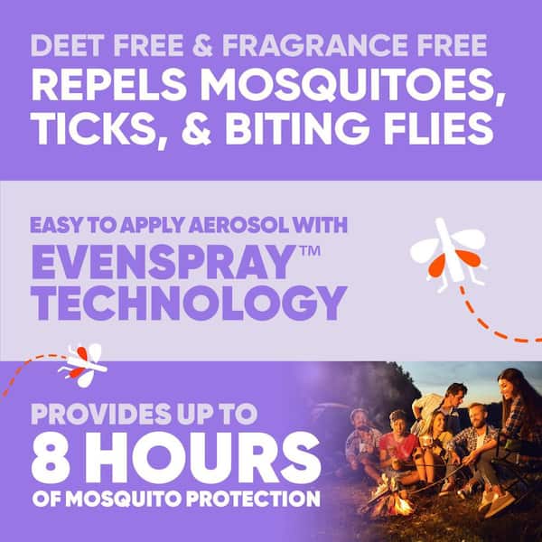 Clean Feel Picaridin Mosquito Repellent, Everyday Aerosol Bug Spray, Insect Repellent 5 oz.