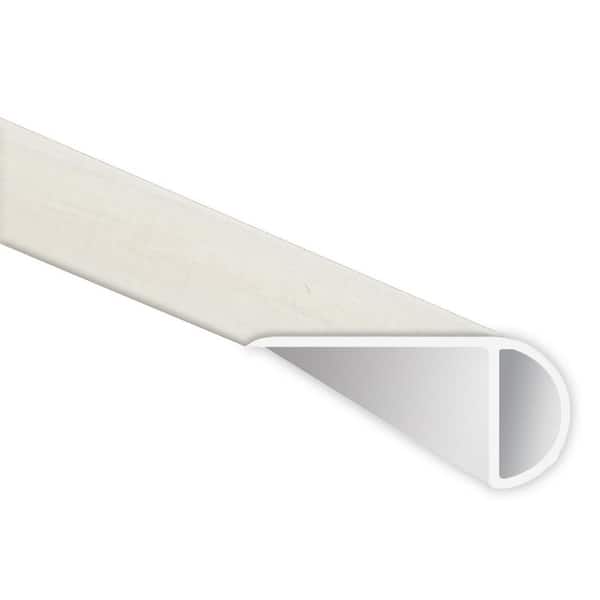 MSI Whitmore White 1 in. T x 2.23 in. W x 94 in. L Luxury Vinyl Overlapping Stair Nose Molding