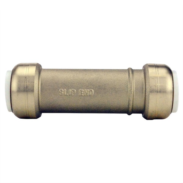 Tectite 3/4 in. Brass Push-to-Connect PVC Slip Repair Coupling
