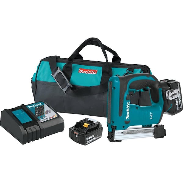 Makita 5.0Ah Lithium-Ion Brushless 3/8 in. Crown Kit XTS01T - The Depot