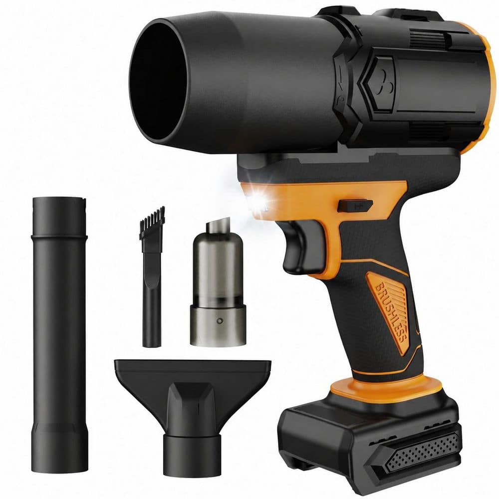 2-in-1 Mini Leaf Collecting Tool Handheld Cordless Blower Vacuum 450 CFM Brushless Motor with LED Light price history on PriceWatchPro