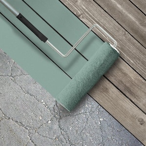 5 gal. #S430-4 Green Meets Blue Low-Lustre Enamel Interior/Exterior Porch and Patio Floor Paint