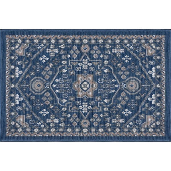 Tayse Rugs Hampton Oriental Navy 2 ft. x 3 ft. Indoor Area Rug