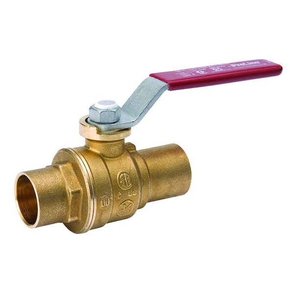 Mueller Global 1/2 in. Brass MPT Ball Valve 107-453HN - The Home Depot