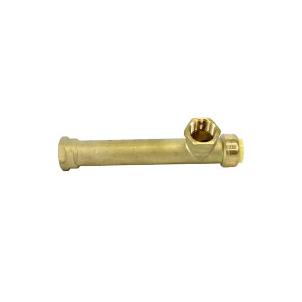 CMI 3/4 in. FIP x FIP Brass Threaded Tee with Push Connection Expansion Tank Installation Device