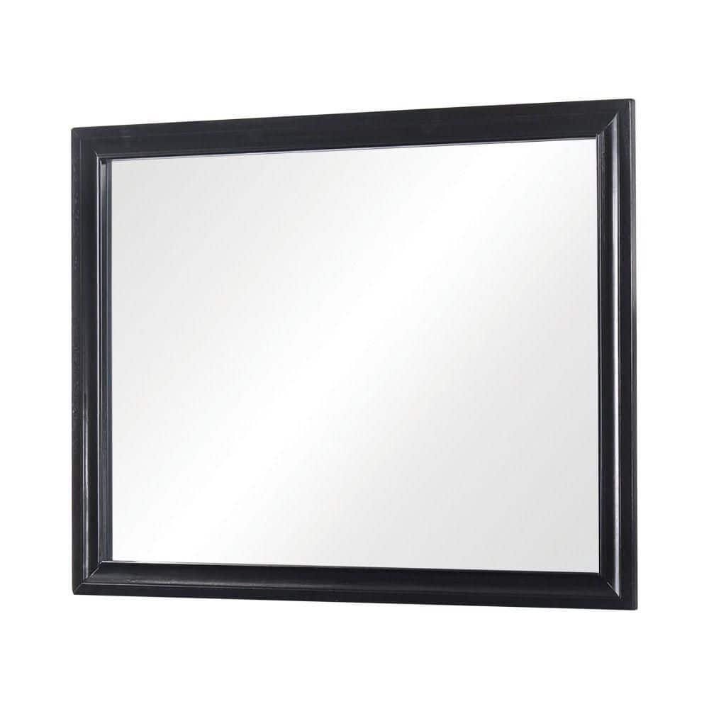 Benjara 1.25 In. W X 36.5 In. H Rectangle Wooden Landscape Frame Black ...