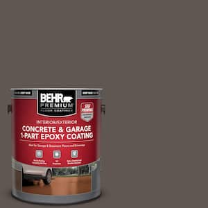 1 gal. #N140-7 Timber Brown Self-Priming 1-Part Epoxy Satin Interior/Exterior Concrete and Garage Floor Paint