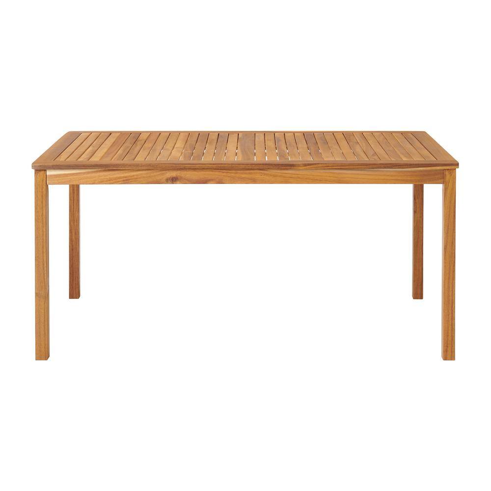 Okemo Acacia Wood 5-Piece Outdoor Dining Set with Cushions