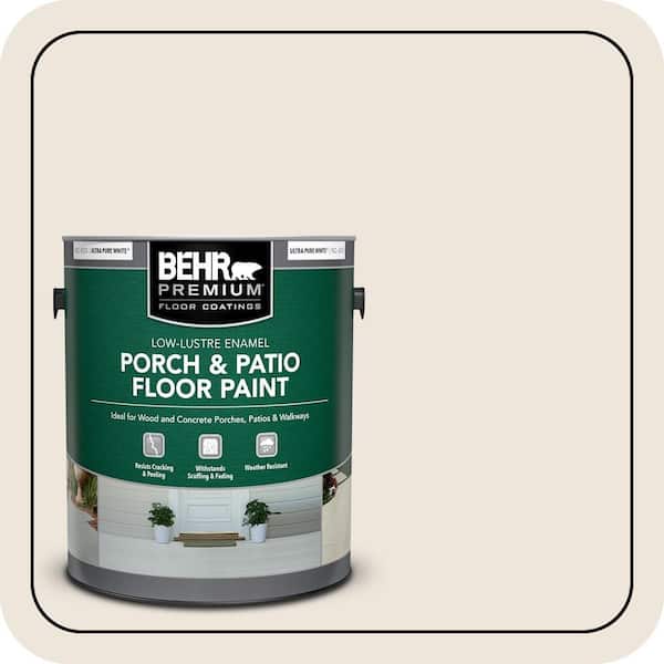 1 gal. #MS-32 Glacier White Low-Lustre Enamel Interior/Exterior Porch and Patio Floor Paint