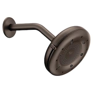 Nebia Quattro 4-Spray Patterns with 1.5 GPM 6.5 in. Single Wall Mount Fixed Shower Head in Oil Rubbed Bronze