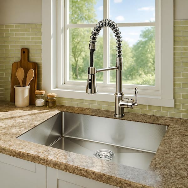 Golden Vantage HEX 32 in. Undermount Single Bowl Stainless Steel