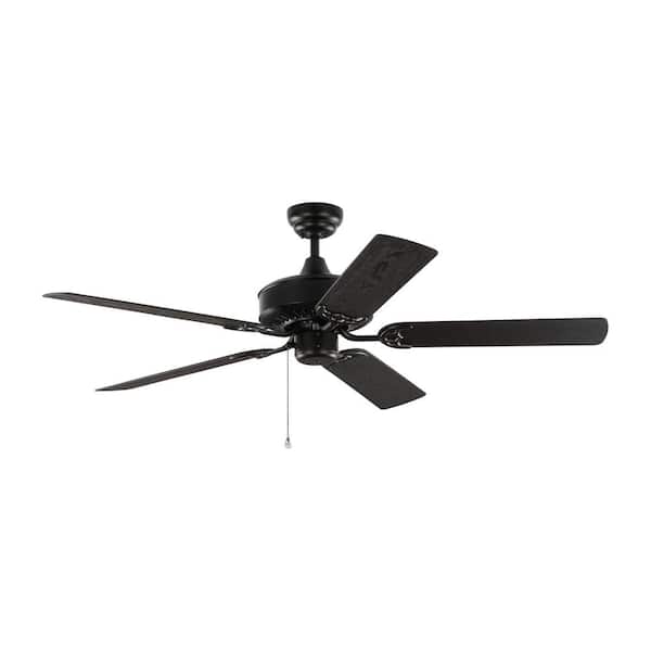 Generation Lighting Haven 52 in. Indoor/Outdoor Matte Black Ceiling Fan