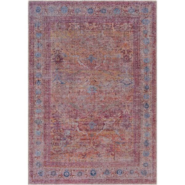 Livabliss Atlanta Pink 8 ft. x 10 ft. Traditional Indoor Area Rug