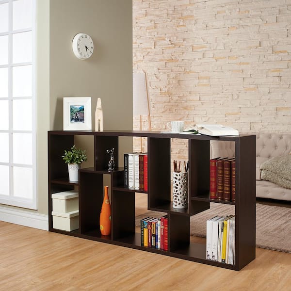 Furniture of America Dore 71 in. Walnut Contemporary Display