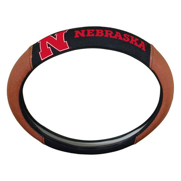 FANMATS University of Nebraska Sports Grip Steering Wheel Cover