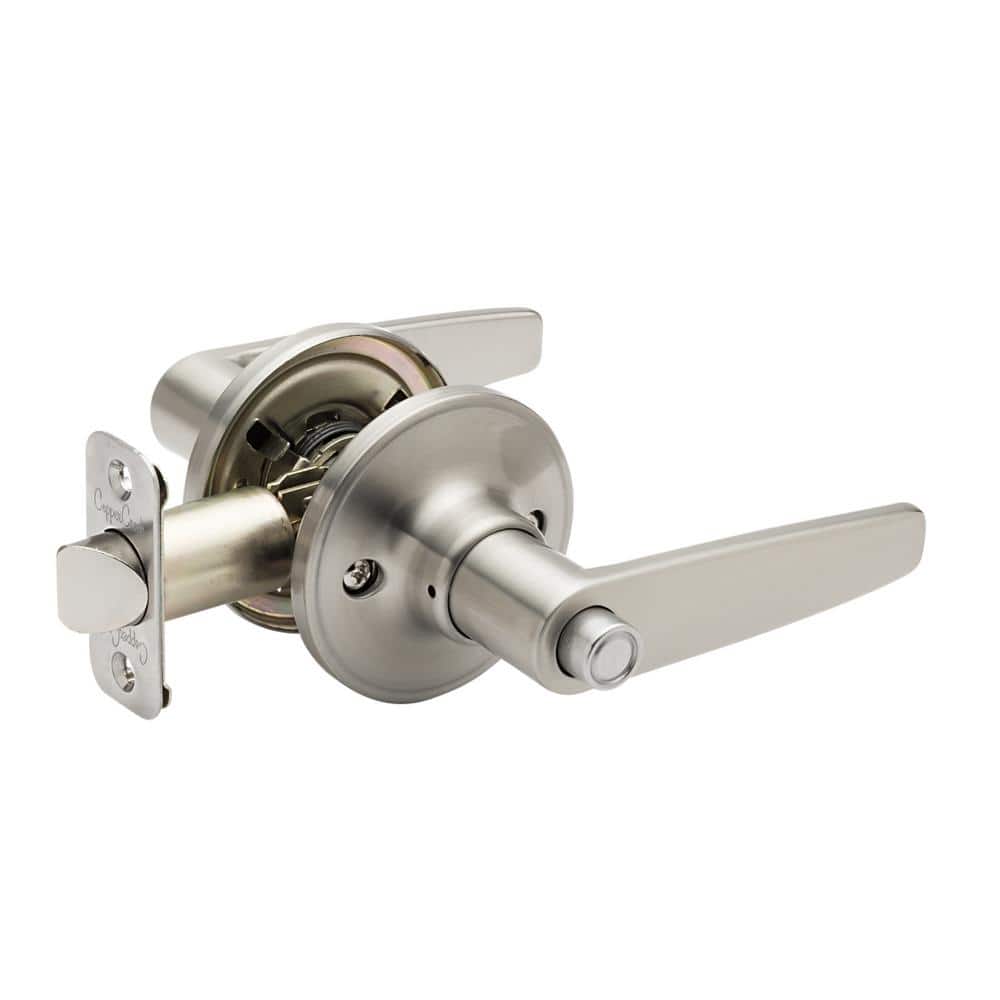Copper Creek Daley Satin Stainless Privacy Bed/Bath Door Handle DL1231SS  The Home Depot