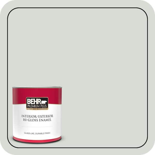 BEHR PREMIUM PLUS 1 qt. #PWN-67 Nurture Hi-Gloss Enamel Interior/Exterior Paint & Primer