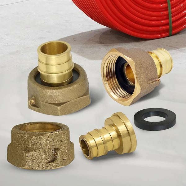 The Plumber's Choice Brass Compression Coupling Fitting, with