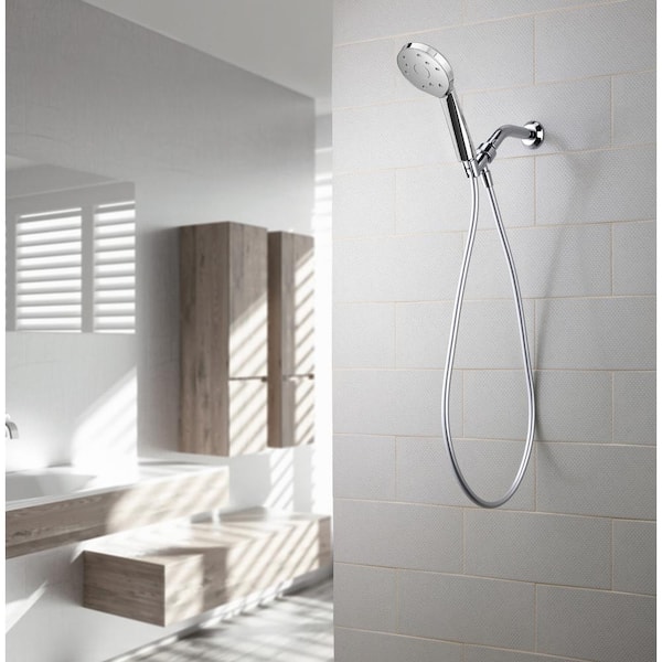 Kiri 1-Spray 5 in. Single Wall Mount Low Flow Handheld Shower Head in Chrome Kiri 1-Spray 5 in. Single Wall Mount Low Flow Handheld Shower Head in Chrome