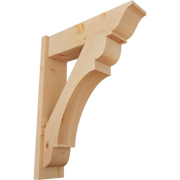 Ekena Millwork 8 in. x 34 in. x 26 in. Olympic Traditional Smooth Douglas Fir Outlooker