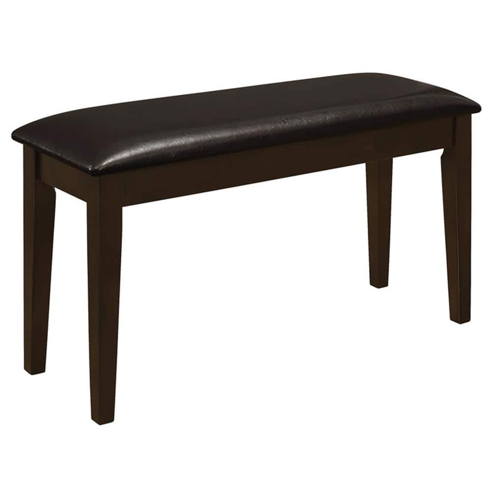 Transitional Griffith 5-Piece Cappuccino Dining Set with Bench