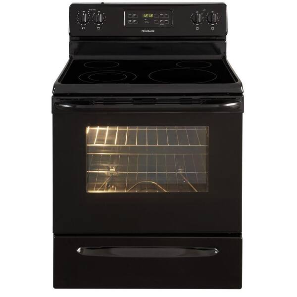 Frigidaire 30 in. 5.3 cu. ft. Electric Range with Self-Cleaning Oven in Black
