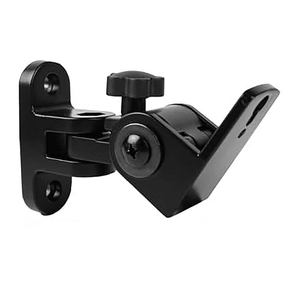 Universal Speaker Metal Wall Ceiling Mount Brackets 180° Adjustable for Small Bookshelf Surround Sound Black 2 Pack price history on PriceWatchPro